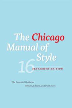 Hardcover The Chicago Manual of Style Book