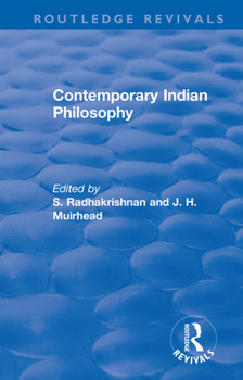 Paperback Revival: Contemporary Indian Philosophy (1936) Book