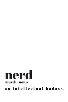 Nerd Journal: CUTE GIFT FOR WOMEN, GIRLS, BOYS, MEN RULED PAGES NOTEBOOK TO WRITE AND DRAW IN