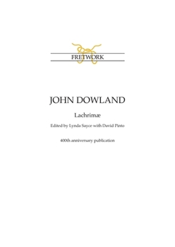 Paperback John Dowland: Lachrimæ Book