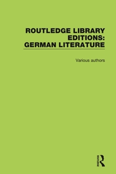 Hardcover Routledge Library Editions: German Literature Book