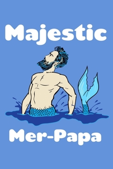 Paperback Majestic Merpapa: Comic Book Notebook Paper Book