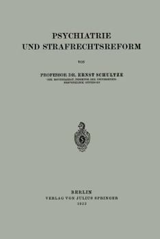 Paperback Psychiatrie Und Strafrechtsreform [German] Book