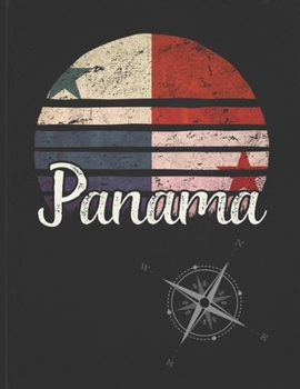 Panama: Panamanian Vintage Flag Personalized Retro Gift Idea for Coworker Friend or Boss  Planner Daily Weekly Monthly Undated Calendar Organizer Journal