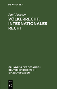 Hardcover Völkerrecht. Internationales Recht [German] Book