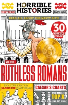 Paperback Ruthless Romans (newspaper edition) (Horrible Histories) Book