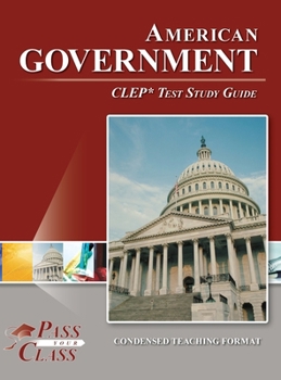 Hardcover American Government CLEP Test Study Guide Book