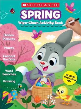 Spiral-bound Spring Wipe-Clean Activity Book