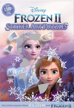 Paperback Disney Frozen 2 Sticker Art Puzzles Book