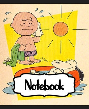 Notebook: Little White Beagle Snoopy Dog House The Peanuts Comics Strip Animation Boys Kids Adults Elementary Supplies Student Teacher Daily Creative ... Boys And Girls, 110 Pages 7.5 x 9.25 Inches
