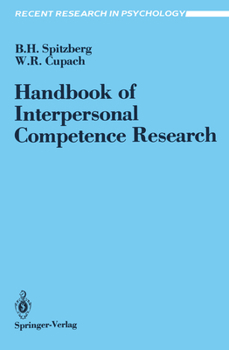 Paperback Handbook of Interpersonal Competence Research Book