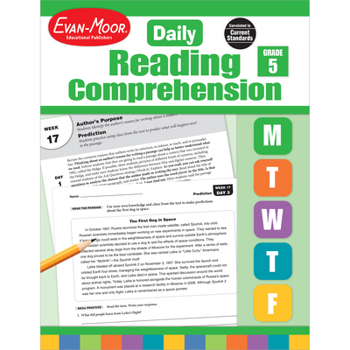 Paperback Daily Reading Comprehension, Grade 5 Teacher Edition Book
