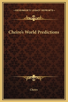 Hardcover Cheiro's World Predictions Book