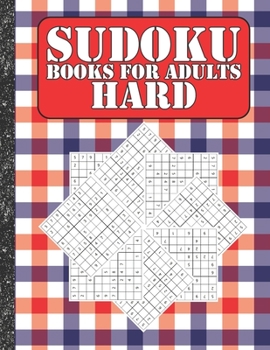 Paperback Sudoku books for adults hard: 200 Sudokus from hard with solutions for adults Gifts 4th of July Patriotic day Book
