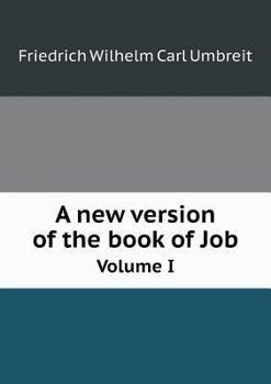 Paperback A new version of the book of Job Volume I Book