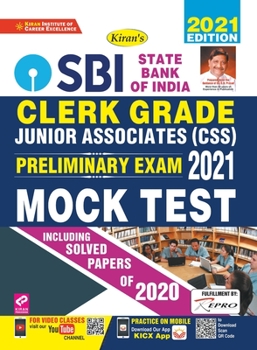 Paperback SBI Clerk Grade JA (CSS) & JAA Prelim. Exam-S.Fast Practice Sets-E-26 Set 2021 Book