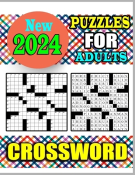 2024 New Crossword Puzzles For Adults: Large Print Easy Medium Difficulty Crossword Puzzles For Adults and Seniors With Solutions