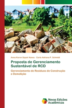 Paperback Proposta de Gerenciamento Sustentável de RCD [Portuguese] Book