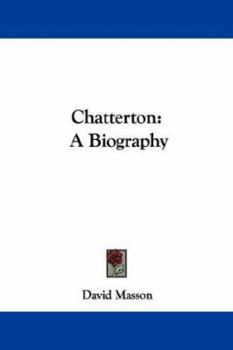 Paperback Chatterton: A Biography Book