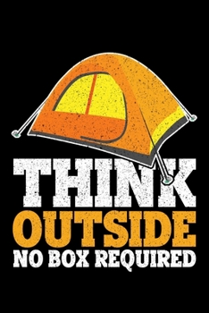 Paperback Think Outside No Box Required: Lined A5 Notebook for Camp Journal Book