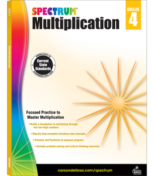 Paperback Multiplication Workbook, Grade 4 Book