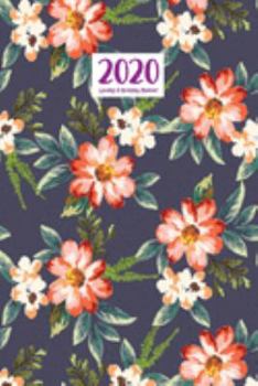 Paperback 2020 Weekly & Monthly Planner: January 1, 2020 - December 31, 2020 Priorities and To Do Column Goals Setting Page Jungle Red Periwinkle Book