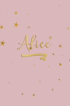 Paperback Alice: Personalized Journal to Write In - Rose Gold Line Journal Book