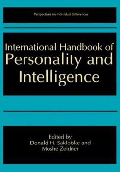 Hardcover International Handbook of Personality and Intelligence Book