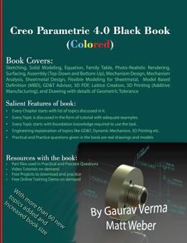 Paperback Creo Parametric 4.0 Black Book (Colored) Book