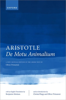 Hardcover Aristotle, de Motu Animalium: Text and Translation Book