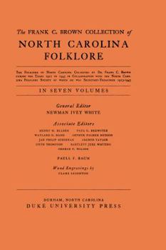 Hardcover The Frank C. Brown Collection of NC Folklore: Vol. VII: Popular Beliefs and Superstitions from North Carolina, Pt. 2 Book