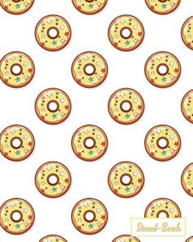 Paperback Donut-Book: yellow donut print cover notebook Book