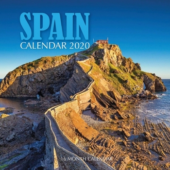 Paperback Spain Calendar 2020: 16 Month Calendar Book