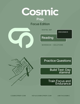 Paperback Cosmic Prep Digital SAT Reading Bonus Book Endurance Edition Book