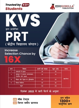 Paperback KVS PRT Exam 2023: Primary Teacher (Hindi Edition) - 6 Mock Tests and 2 Year Previous Papers (1300 Solved Questions) with Free Access to Online Tests [Hindi] Book