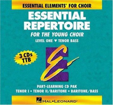 Paperback Essential Elements for Choir: Essential Repertoire for the Young Choir Part-Learning CD PAK, Level One Tenor Bass Book