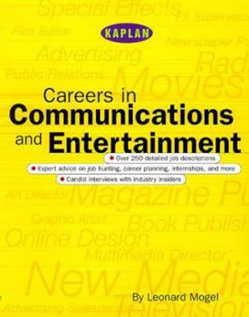 Paperback Kaplan Careers in Communications and Entertainment Book