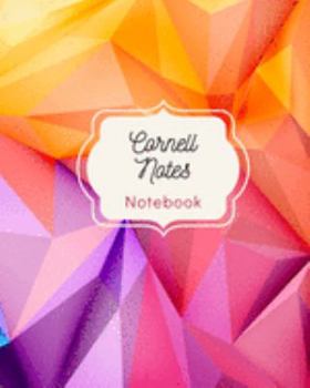 Cornell Notes Notebook: Blank line journal for high school, college, university student , men , Women , size 8X10 inches ,150 pages , Lecture, Note ... University , awesome cover, colorful abstract
