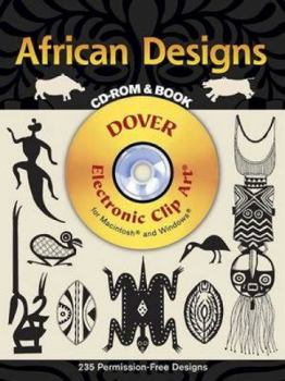 Paperback African Designs CD-ROM and Book