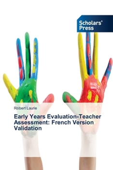 Paperback Early Years Evaluation-Teacher Assessment: French Version Validation Book