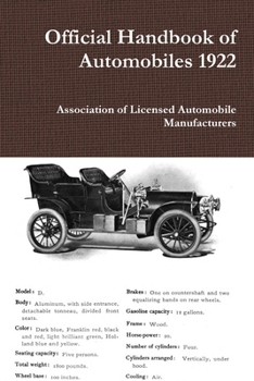 Official Handbook of Automobiles 1922
