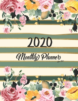 2020 monthly planner jan-dec: JAN 2020-DEC 2020 One Year Daily Weekly Calendar 12 Month Appointment Notebook for To-Do List Agenda Schedule Organizer Logbook Student or Teacher Action plan, design cov