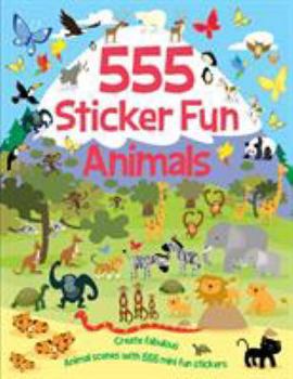 Paperback 555 Sticker Fun Animals Book