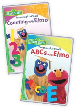 DVD Sesame Street: Preschool is Cool! ABCs with Elmo / Counting with Elmo Book