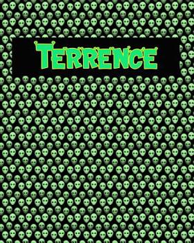 Paperback 120 Page Handwriting Practice Book with Green Alien Cover Terrence: Primary Grades Handwriting Book