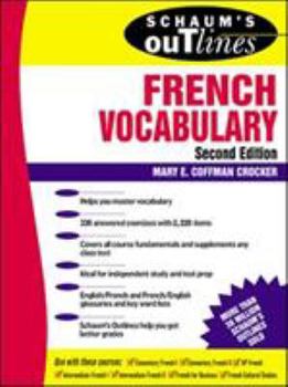 Paperback Schaum's Outline of French Vocabulary Book