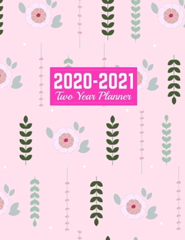 Paperback 2020-2021 Two Year Planner: Cute January 1, 2020 to December 31, 2021 - Weekly & Monthly View Planner, Organizer & Diary - Art Cover 00023190 Book