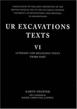 Hardcover Ur Excavations Texts Volume VI: Literary and Religious Texts, Third Part Book