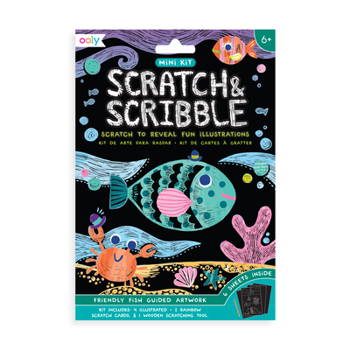 Unknown Binding Mini Scratch & Scribble Art Kit: Friendly Fish Book