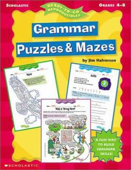 Paperback Grammar Puzzles & Mazes Book